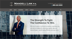 Desktop Screenshot of mandellcriminaldefense.com