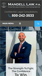 Mobile Screenshot of mandellcriminaldefense.com