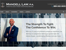 Tablet Screenshot of mandellcriminaldefense.com